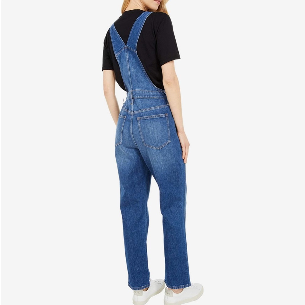 Madewell Denim Stovepipe Overalls - Picture 3 of 9